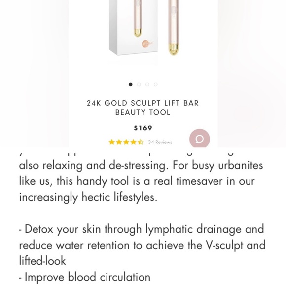 BNIB SKIN INC. SCULPT LIFT BAR 24K GOLD. - Picture 10 of 10